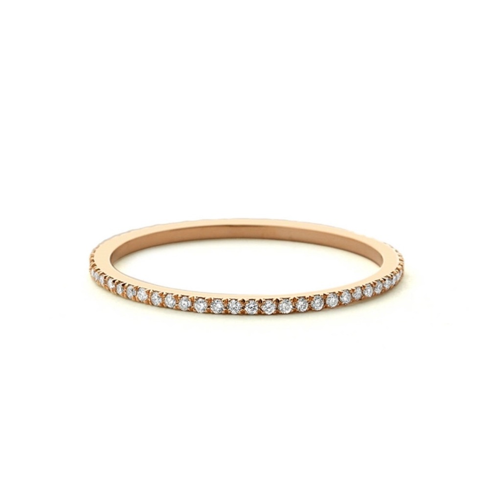 Stackable Set Of 3pcs Tri-Color Eternity Bands - image 6